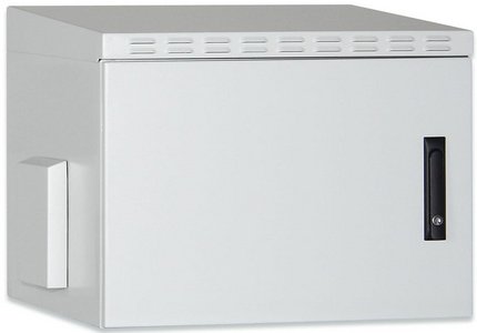 DIGITUS Coffret mural 19" OUTDOOR, 9 U, gris clair