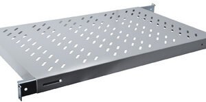 DIGITUS étagère 19", 1 U, Profondeur: 700 mm gris clair
