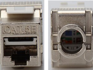 DIGITUS module Keystone cat.5e, 1 x RJ45, blindé,