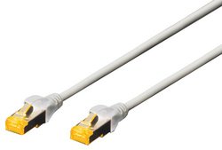 DIGITUS Câble de brassage Cat.6A, S/FTP, 10,0 m, jaune