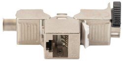 DIGITUS Module Keystone cat. 6A, blindé, gris