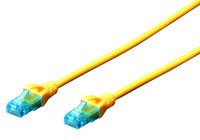 DIGITUS Câble patch, Cat. 5e, U/UTP,  2,0 m, jaune