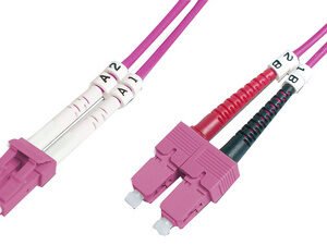 DIGITUS Câble Patch à fibres optiques, LC-Duplex - SC-Duplex