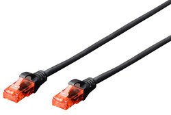 DIGITUS Câble de brassage, Cat. 6, U/UTP, 3,0 m, gris