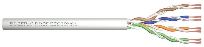DIGITUS Cordon patch non blindé Cat. 5e, U/UTP, 305 m, gris