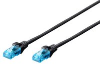 DIGITUS Câble patch Cat. 5e, U/UTP, 0,5 m, noir