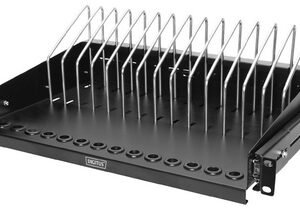 DIGITUS Tablette télescopique 19", noir (RAL 9005)