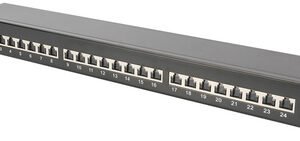DIGITUS Panneau de brassage 19", Cat.6A, classe EA, 24 ports