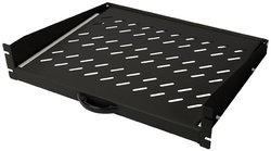 DIGITUS Etagère amovible pour montage fixe 19", 2U, noir