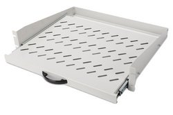 DIGITUS Etagère amovible pour montage fixe 19", 2U, noir