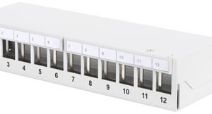 DIGITUS Panneau de brassage modulaire Desktop, 12 ports