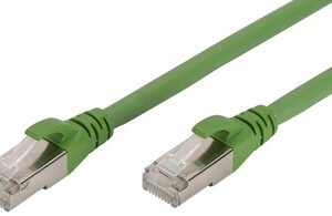 DIGITUS Câble de brassage, Cat.6A, S/FTP, 1,0 m, vert