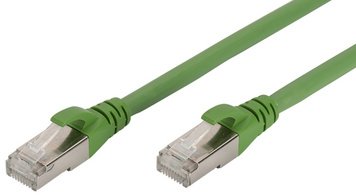DIGITUS Câble de brassage, Cat.6A, S/FTP, 2,0 m, vert