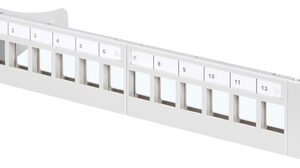 DIGITUS Panneau de brassage modulaire 10", 12 ports, gris