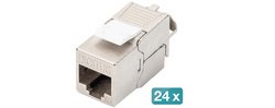 DIGITUS Panneau de brassage modulaire 19", 24 ports, garni