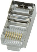 LogiLink Connecteur mâle RJ45 pour câble rond, Cat.5e,