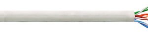 LogiLink Câble Patch, Cat. 6, U/UTP, 100 m, gris clair
