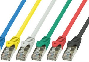 LogiLink Câble Patch, Cat. 5e, SF/UTP, 10 m, gris, gaine en
