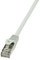 LogiLink Câble Patch, Cat. 5e, F/UTP, 1 m, gris, gaine en