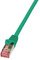 LogiLink Câble patch, Cat. 6, S/FTP, 0,5m, vert