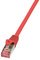LogiLink Câble patch, Cat. 6, S/FTP, 1 m, rouge