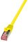 LogiLink Câble patch, Cat. 6, S/FTP, 1,5 m, jaune