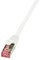 LogiLink Câble patch, Cat. 6, S/FTP,  7,5 m, blanc