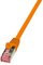 LogiLink Câble patch, Cat. 6, S/FTP, 10,0 m, orange