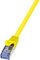 LogiLink Câble patch, Cat. 6A, S/FTP, 1 m, jaune