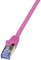 LogiLink Câble patch, Cat. 6A, S/FTP, 2 m, rose