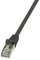 LogiLink Câble Patch, Cat. 5e, F/UTP, 2 m, noir, gaine en