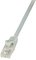 LogiLink Câble patch EconLine, Cat. 6, U/UTP, 0,25 m, gris