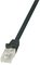LogiLink Câble patch EconLine, Cat. 6, U/UTP, 0,25 m, noir