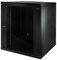 LogiLink Coffret mural 19", une pièce, 9 U, noir