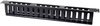LogiLink Panneau guide câbles 19", un côté, 1 U, gris clair