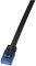 LogiLink Câble patch plat U/UTP, Cat. 6, 3,0 m, noir
