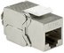 LogiLink Module Keystone Cat.6A, classe EA, blindé, gris