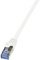 LogiLink Câble patch PrimeLine, Cat. 6A, S/FTP, 15 m, blanc