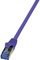 LogiLink Câble patch, Cat. 6A, S/FTP, 0,5 m, violet