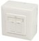 Logilink Boîte encastrée en saillie cat.6A, blanc pur