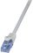 LogiLink Câble Patch EconLine, cat.6A, U/UTP, 2,0 m, gris