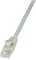 LogiLink Câble patch, Cat. 5e, U/UTP, 1,5 m, gris, gaine en