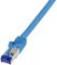 LogiLink Câble patch Ultraflex, Cat.6A, S/FTP, 0,25 m, bleu