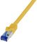 LogiLink Câble patch Ultraflex, Cat.6A, S/FTP, 2,0 m, jaune