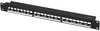 LogiLink Panneau de brassage 19" Keystone, 24 ports, noir