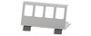 LogiLink Support de fixation pour 8 modules Keystone, inox