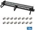 LogiLink 19" Modular Keystone Patch Panel, 16 Port, schwarz