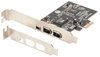 DIGITUS Carte PCI Express FireWire 1394a, 2+1 ports