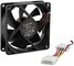 LogiLink Ventilateur pour boîtier, 80 x 80 x 25 mm, noir