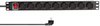 LogiLink 19" Steckdosenleiste, 9-fach, mit Schalter, schwarz